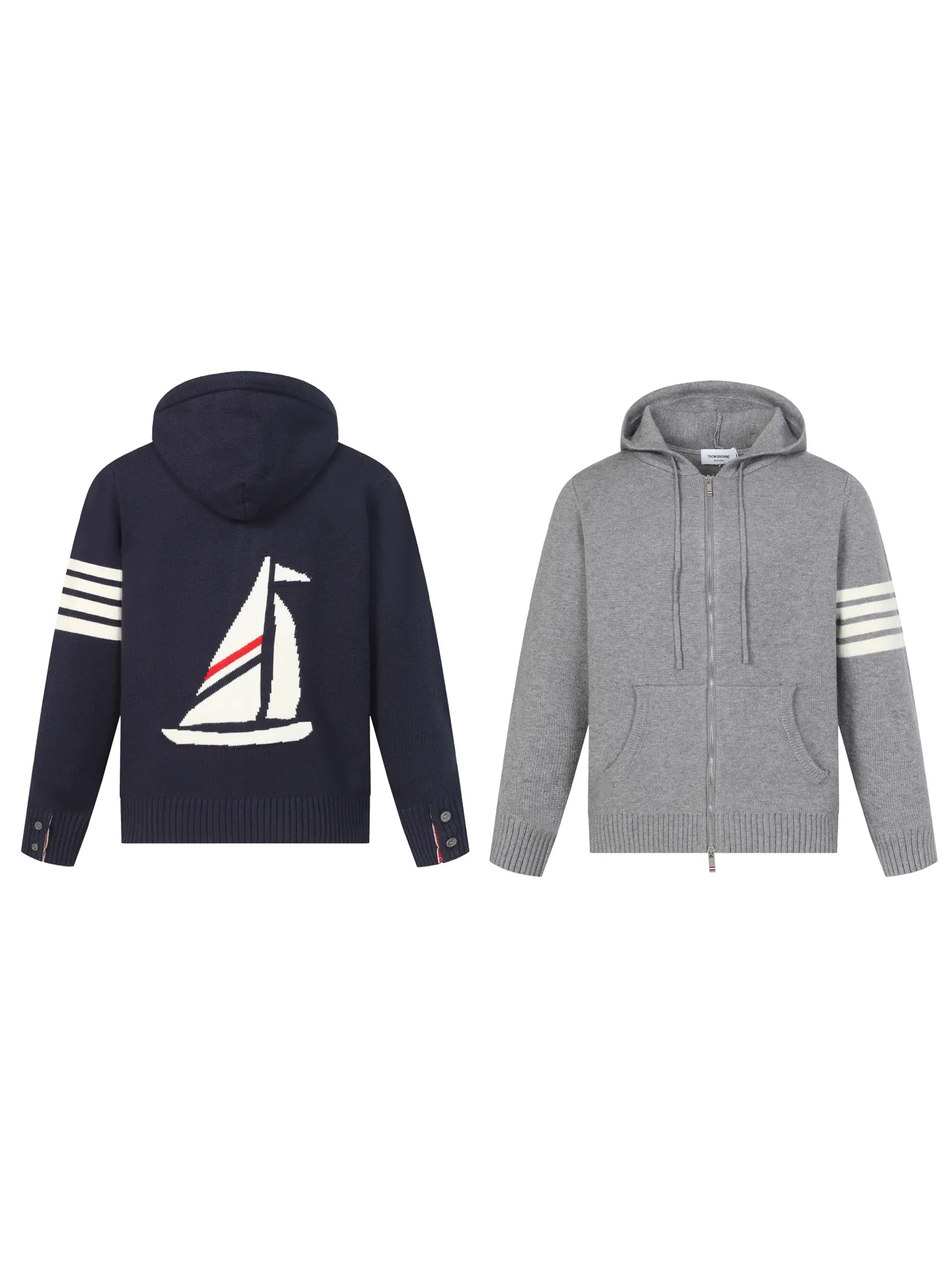 （ 1:1Original Quality) TB THOM BROWNE .TB TB Breathable Same Style ：Navy Blue /Gray Size：1/2/3/4